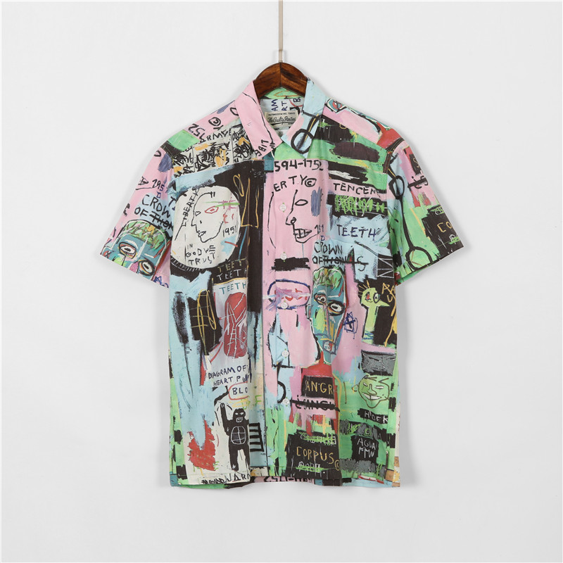 

Green Yellow Khaki 2021ss Hawaii Shirt Men Women 1 t Quality Summer Style Digital Printing Top Tees, White;black