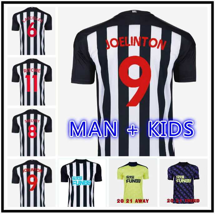 

Men + Kids 20 21 New castle RITCHIE SOCCER JERSEYS HOME away third UNITED JOELINTO 2021 home LASCELLES SHELVEY FOOTBALL YEDLIN SHIRT, Black;yellow