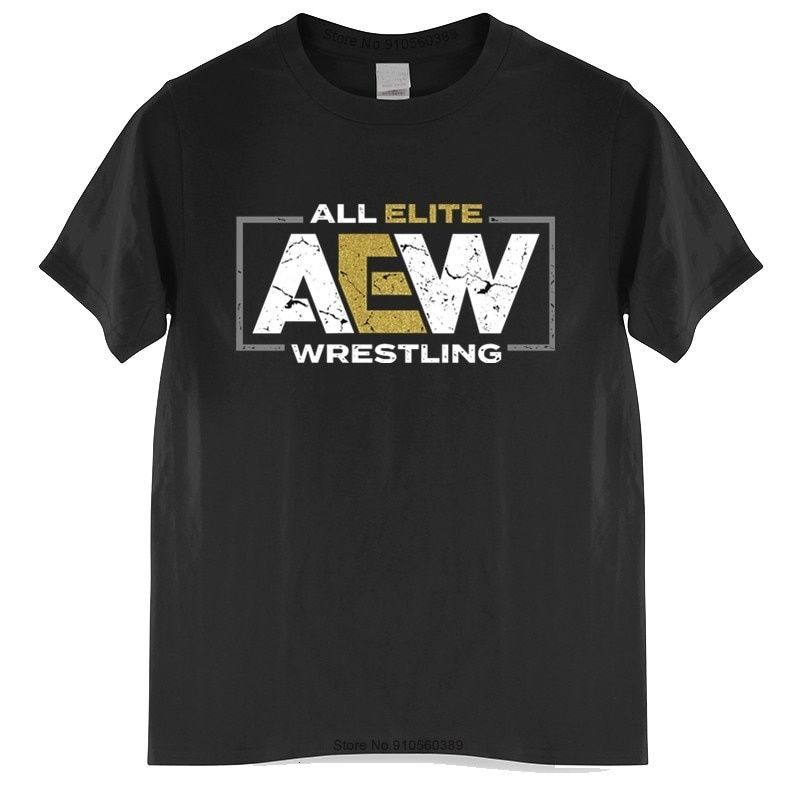 

All Elite Wrestling Aew Logo Men T-shirt Summer Cotton Tshirt Male Teeshirt New Brand Tee Shirt Euro Size