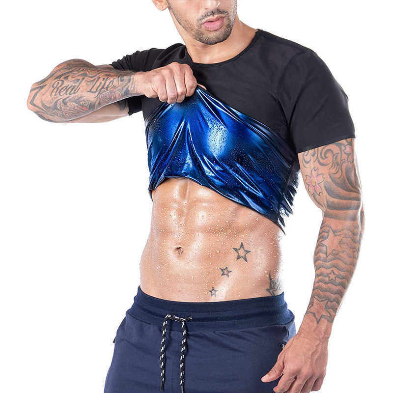 

Mens Compression Shirt Slimming Body Shaper Vest Workout Tank Tops Abs Abdomen Undershirts Sweat Sauna Shapewear Thermo T-shirt, Mens vest
