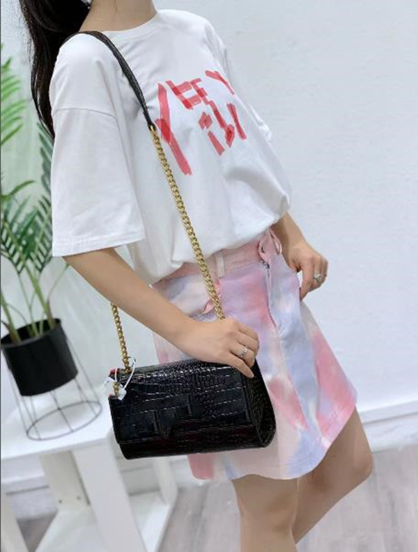 

top quality Crocodile pattern camera bags for women purse fashion shoulder bags cowhide handbag presbyopic card holder purse evening messenger, Red