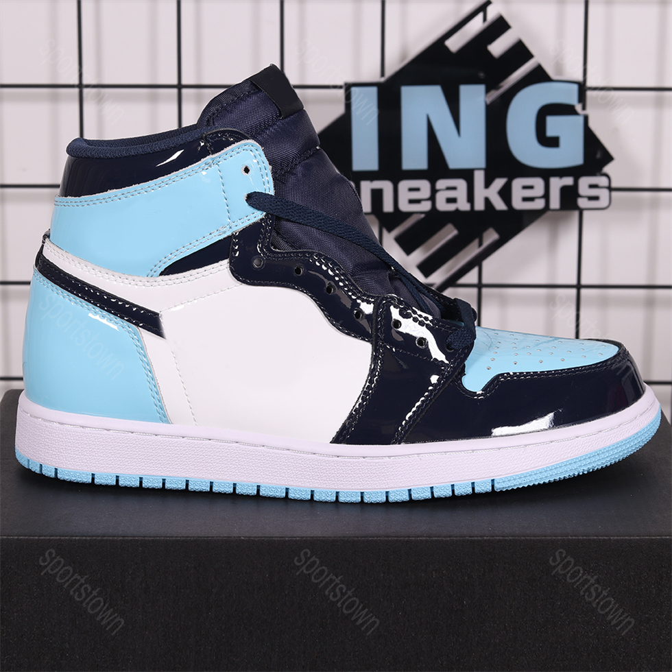 

Bordeaux basketball shoes high top 1 1s men's sports academy army blue buckle broken red toe UNC Chicago cactus super royal women'