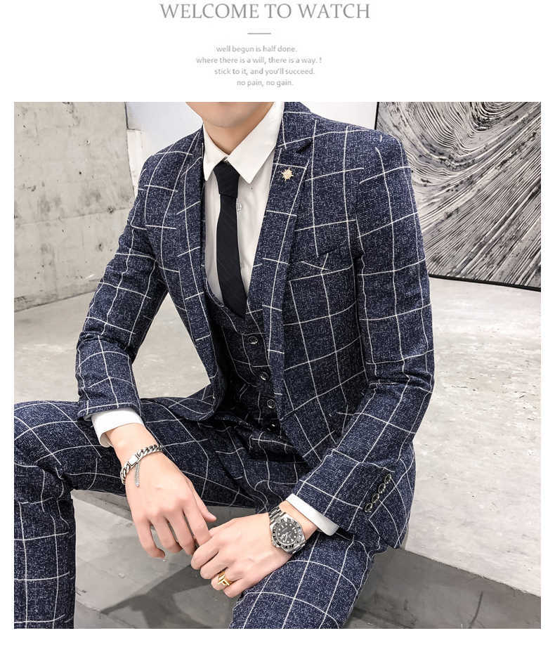 Compra Trajes Para Hombres Blazers Boda Para Hombre Slim Fit Chaquetas A  Cuadros + Pantalones 2 Piezas Hombres De Alta Calidad Smart Casual Blazer  R6YI Barato | Entrega Rápida Y Calidad | Es.Dhgate