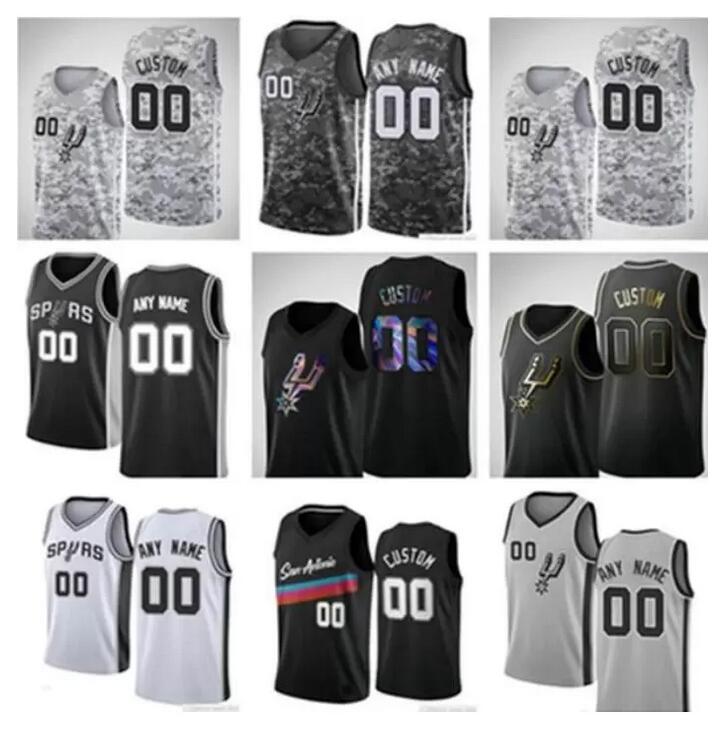 

2021 Basketball Draft Pick Jerseys Devin Vassell Tre Jones Bryn 11 Forbes DeMar 10 DeRozan 12 Aldridge 18 Belinelli Dejounte 5 Murray