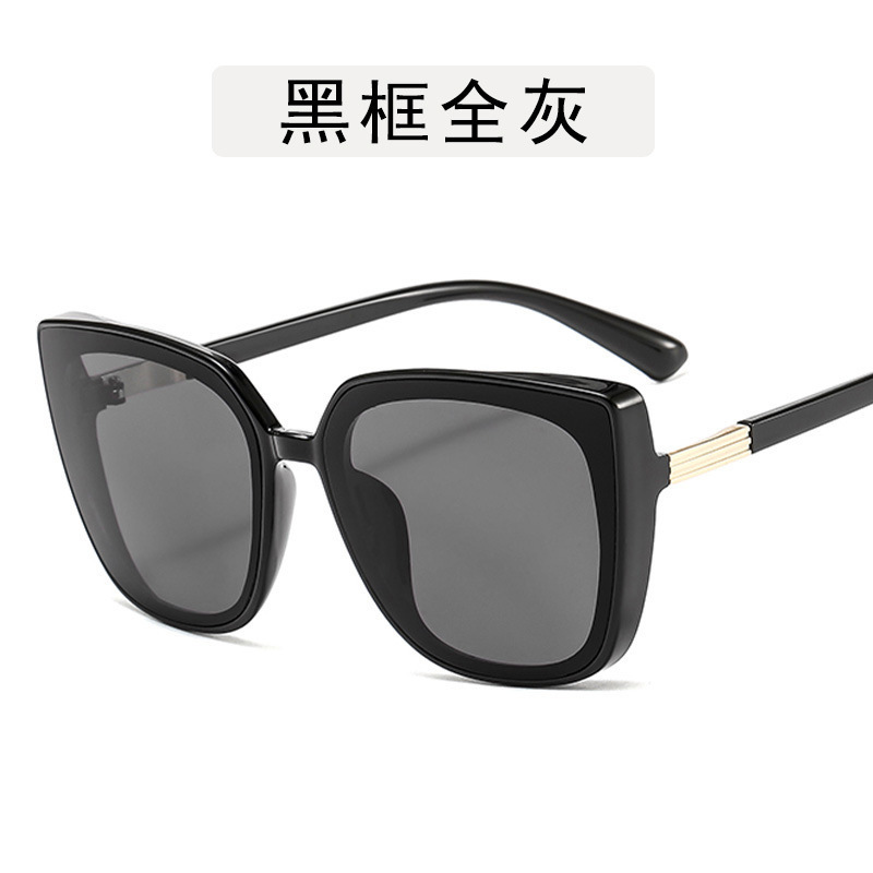 

2020 retro zuee sunglasses cateye designer eyewear for women/men oversize square glasses luxury oculos de sol, White;black