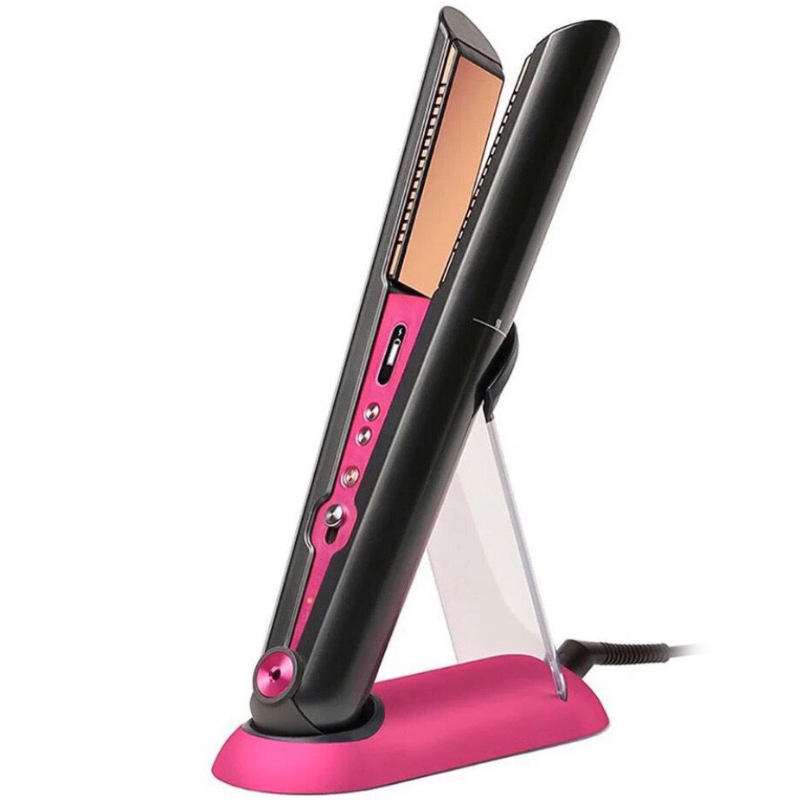 

Top Seller New Release Hairs Straighteners 2 In 1 Hair Curler Straightener Fuchsia Color With Good Quality In Stock