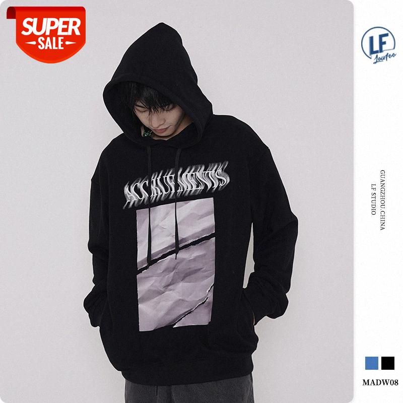 

LawFoo men's torn white paper letter printing couple sweater #zW19, Black