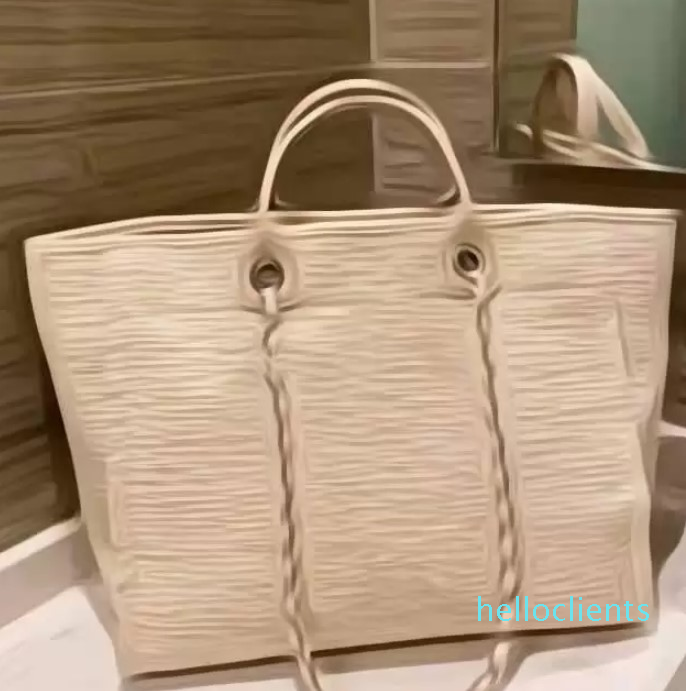 

Fashion Designer International Beach Bag luxury Paris Canvas alphabet book Tote Oversized shopping bags Totes Elegant chain women holiday, Blue