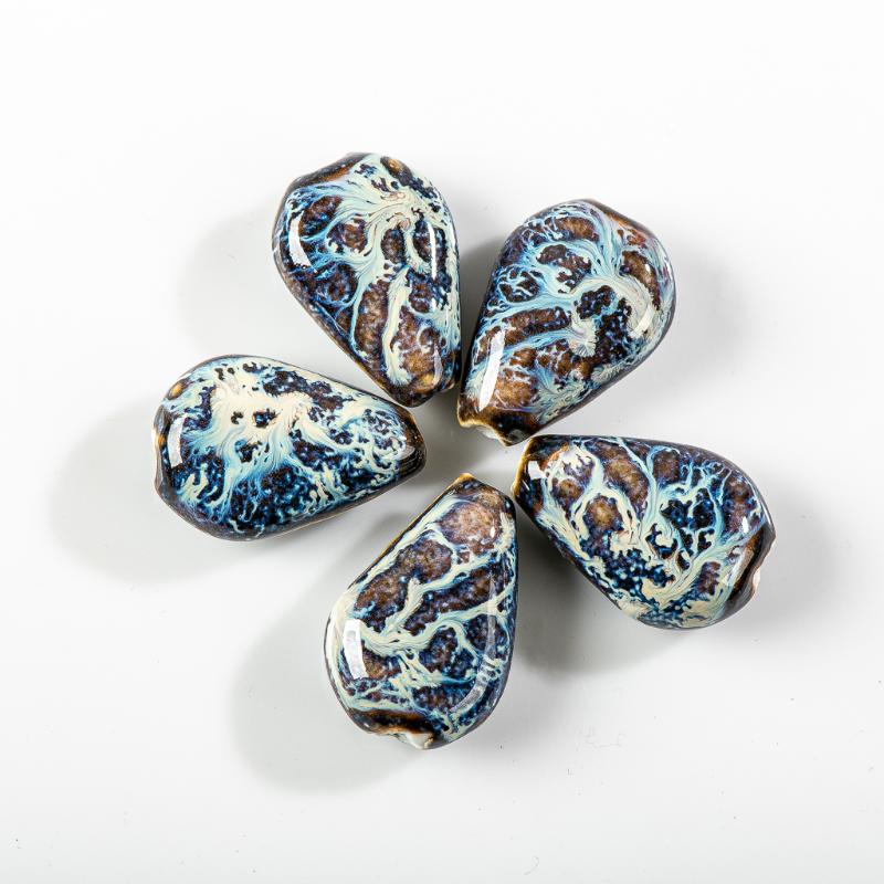 

Other 28#5pcs Retro Color Water Drop Ceramic Special-shaped Beads Crafts Abalorios Cuentas Para Pulseras Bulk Bijoux #XN293X