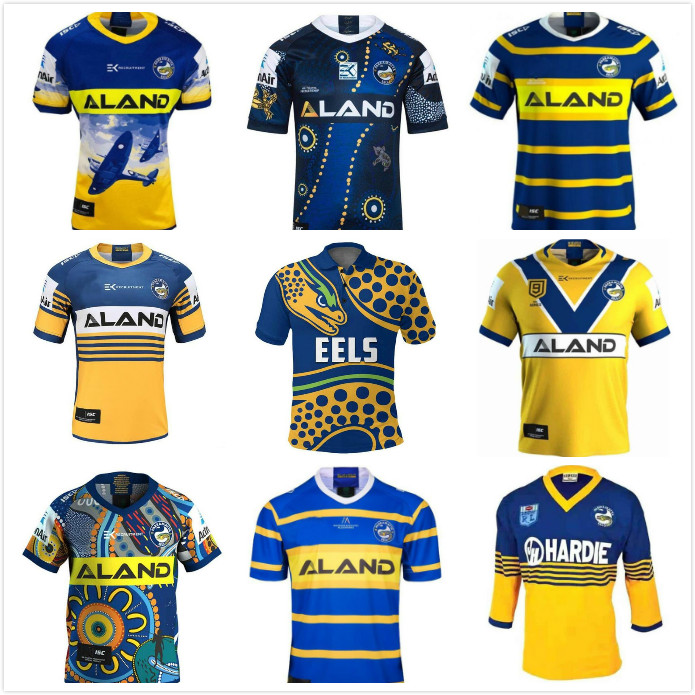 

ANZAC Commemorative jerseys Edition Rugby Jersey Parramatta Eels Indigenous shirt Australia nrl league 2021, Gold
