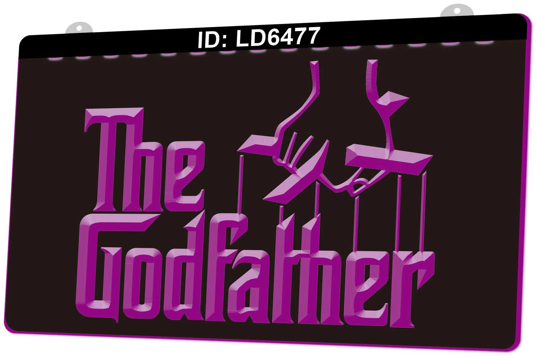 

LD6477 The Godfather 3D Engraving LED Light Sign Wholesale Retail