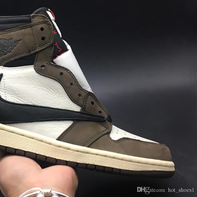 

Travis Scott x Air 1 High OG CD4487-100 TS SP 1s I Women Men Sports Casual Shoes Sneakers Suede Top Quality Trainers With Original Box, Black;white