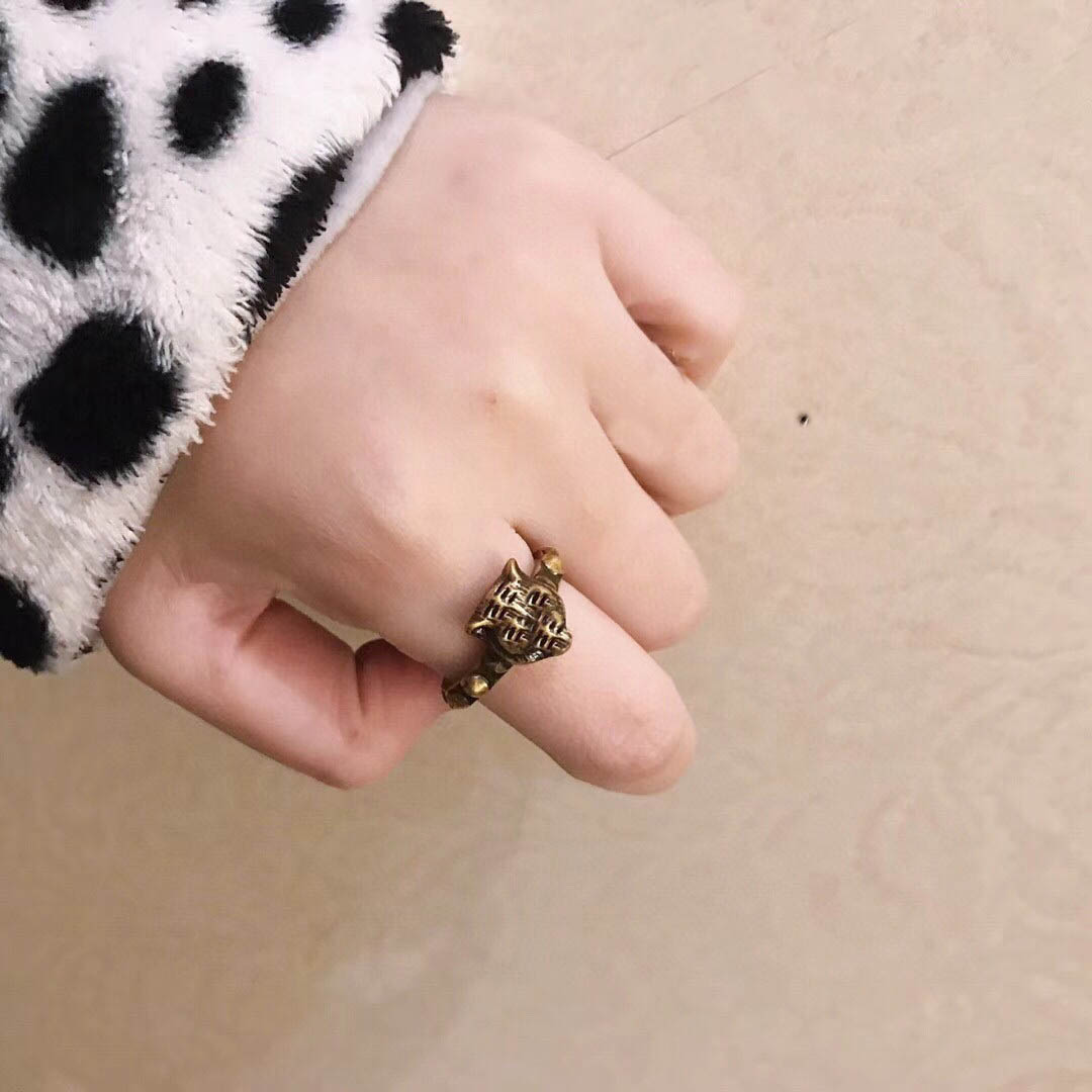 

Fashion gold rings bague for lady women Party wedding lovers gift engagement jewelry With BOX