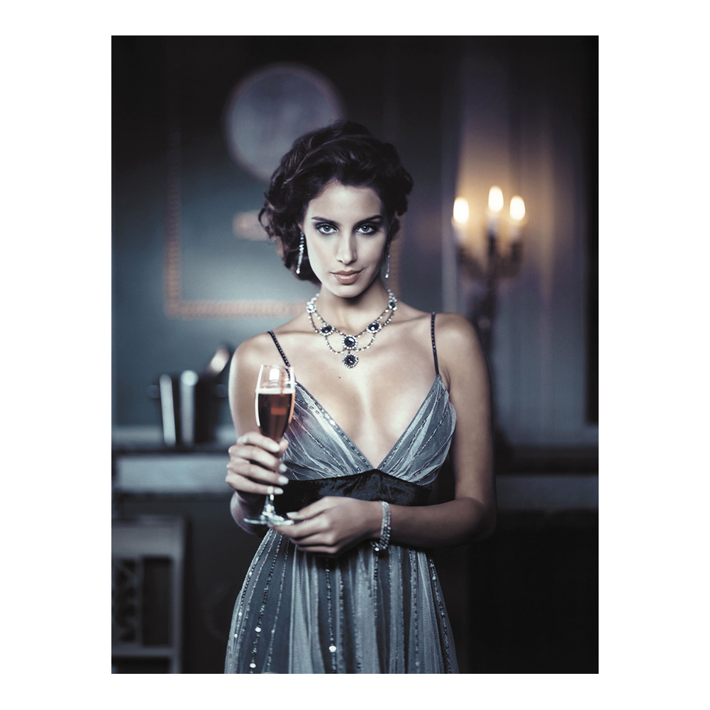 Marc Lagrange Woman Wine Glass Photography Painting Poster Print Home Decor Framed Or Unframed Photopaper Material-image-695479562