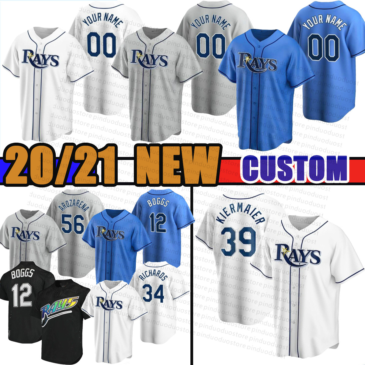 

Baseball Jersey 56 Randy Arozarena Mens 20 Tyler Glasnow 12 Wade Boggs 14 Rich Hill 39 Kevin Kiermaier 4 Snell 42 Jackie Robinson 5 Duffy 3 Evan Longoria, Mens retro(guangmang)