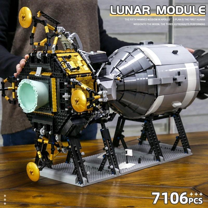 

MOULD KING Apollos Spacecraft Building Blocks 21006 Spaceship Toy Compatible With MOC-26457 Bricks Assembly Kids Birthday Toys Christmas Gifts