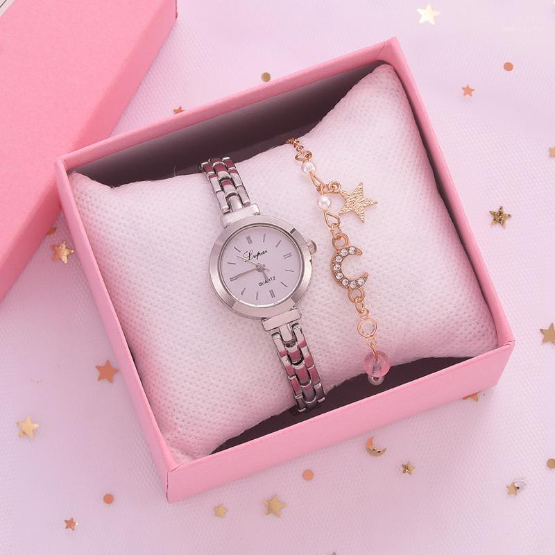 

Arrivals 2Pcs Set Bracelet Watch Suit For Women Relogio Feminino Luxury Dress Exquisite Wristwatches Clock Relojes De Mujer, Gd