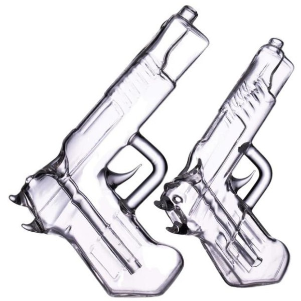 

Gun Smoking Pipe Water Oil Rig Hookah Wax Pen for Dry Herb Vaporizer Pistol Bubbler Oil Burner Pipe Water Bongs Dab Tobacco Smoking