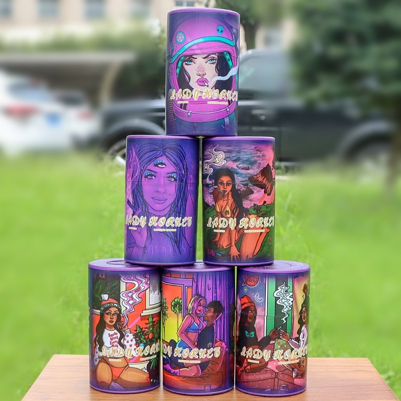 

165ml Lady hornet vacuum plastic storage tobacco tank Smoking Accessories plastic medicine washable sealed Pill Box