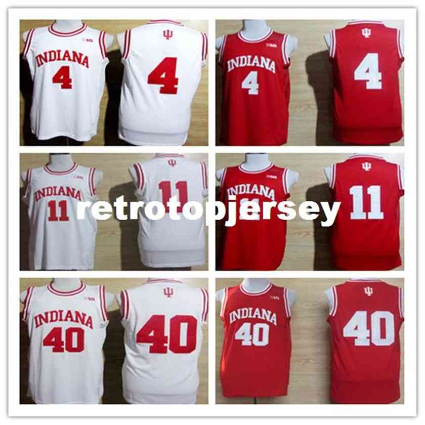 

#4 Victor Oladipo Hoosiers College Basketball Jersey Embroidery Stitched Custom Any Name and Number XS- vest Jerseys Ncaa, Black