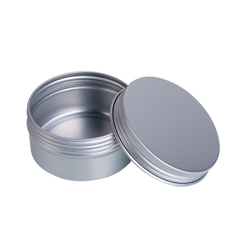 

80ml Empty Aluminum Tins Gift Cosmetic Containers Bottles Pot Lip Balm Jar Tin For Cream Ointment Hand Cream Packaging Box