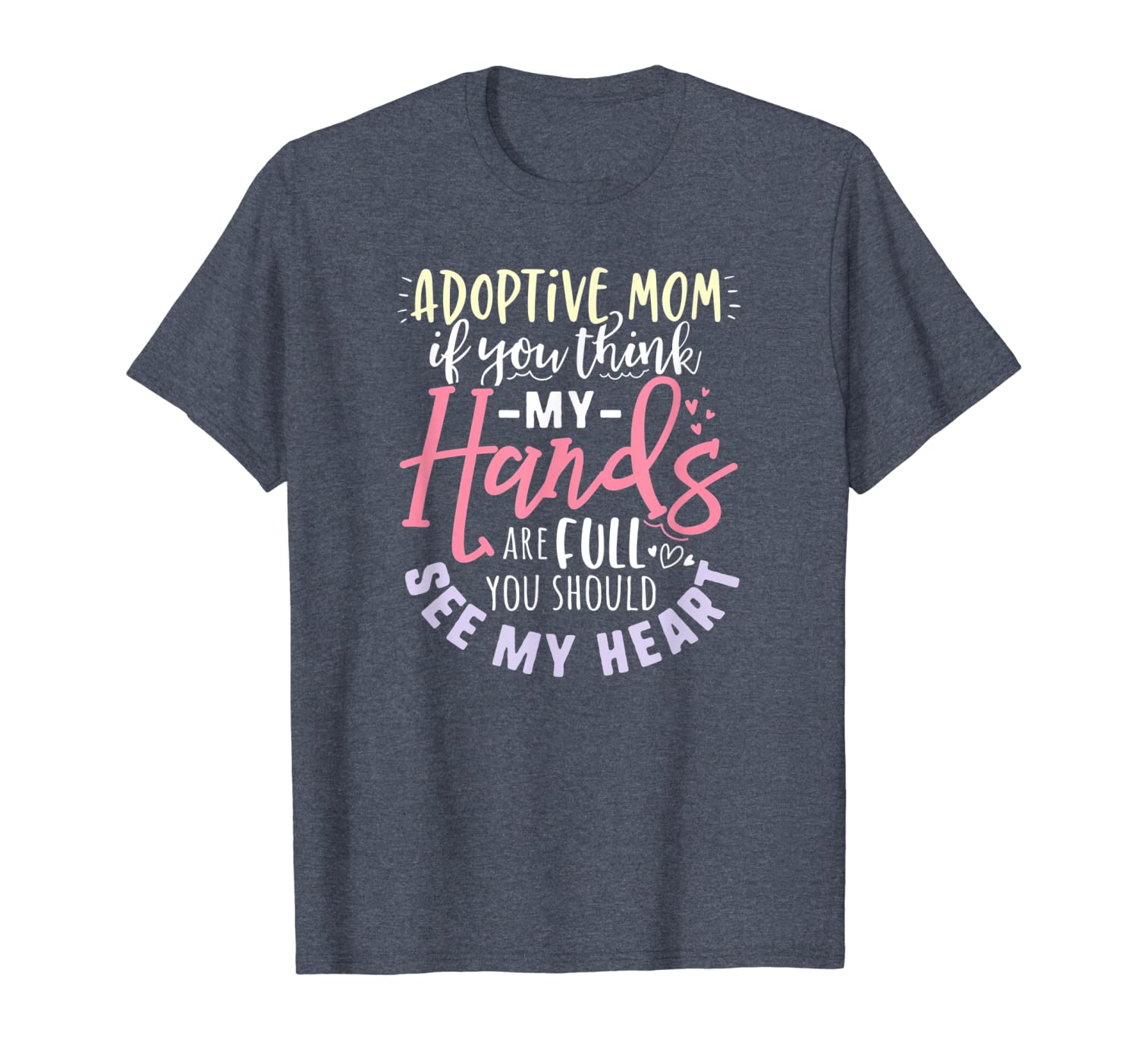 

adoption shirts for moms dogs pets gift adoptive hands heart, White;black