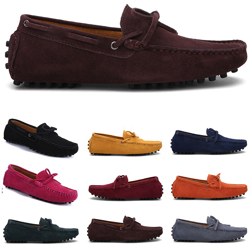 

men casual shoes Espadrilles triple black navy brown wine red Watermelon Sky Blue Burgundy mens sneakers outdoor jogging walking two