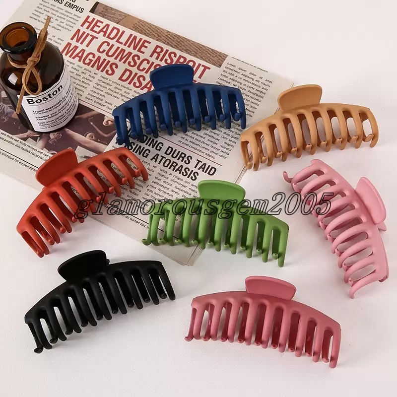 

Big Claw Clips Matte Nonslip Large Clamps Fit Thin and Thick Hair Trendy Jaw Strong Hold Hair Accessories