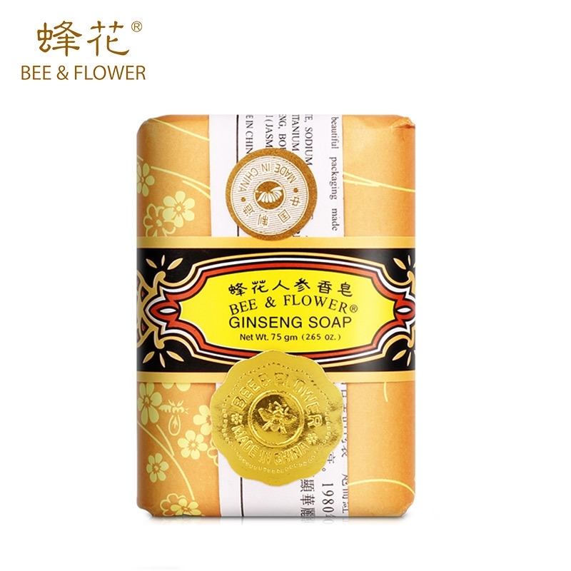 

bee flower rose Jasmine ginseng sandalwood 81g cleansing bath soap Shanghai Soap