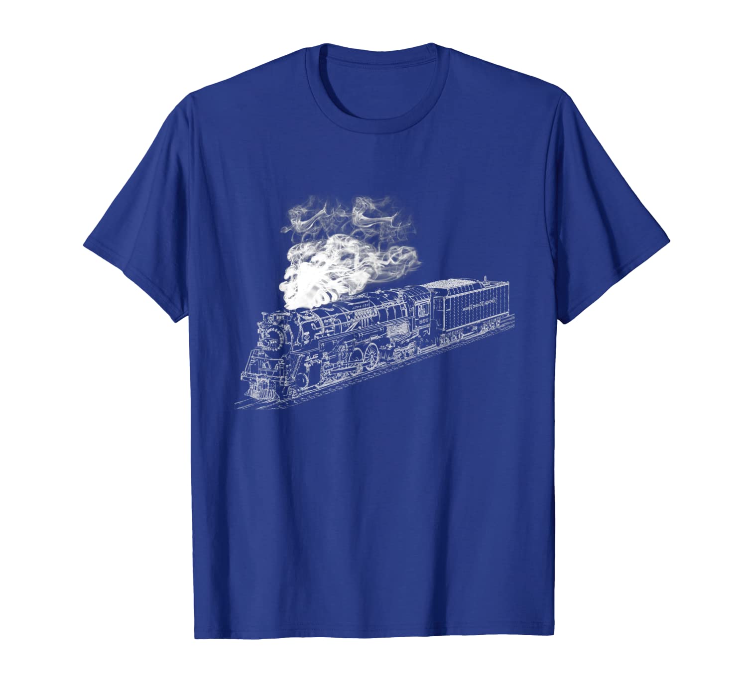 

steam locomotive vintage t-shirt - train tee vol3 white ver, White;black