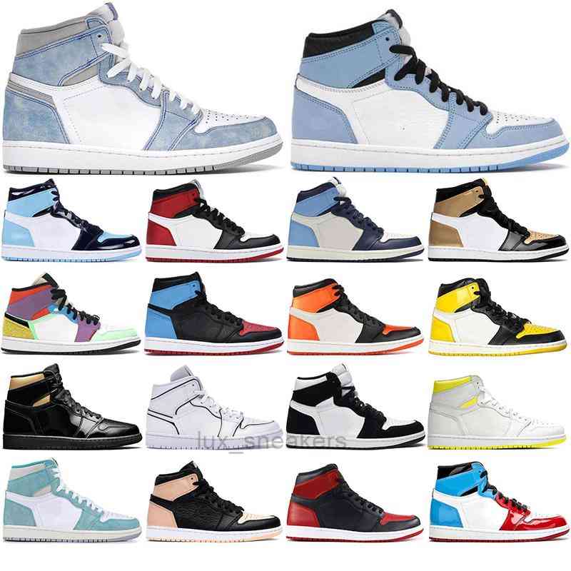 

2021 men J Balvin x jumpman 1 high OG University Blue shoes 1s Colores Vibras dye Pine Hyper Royal pink women sneakers Silver Toe Travis, Shipping