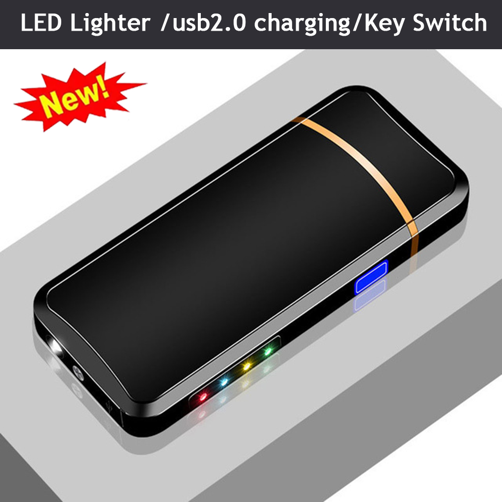 

Windproof USB Doube-sided ighter Ignition Cigarette ighter Portabe Charging ighter Touch Induction Rechargeabe ighters