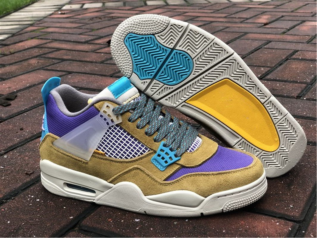 

2021 Release Jumpman 4 Mens Basketball Shoes Union Desert Moss Taupe Haze 4s V Blue Fury Khaki Roma Green Turquoise, Customize