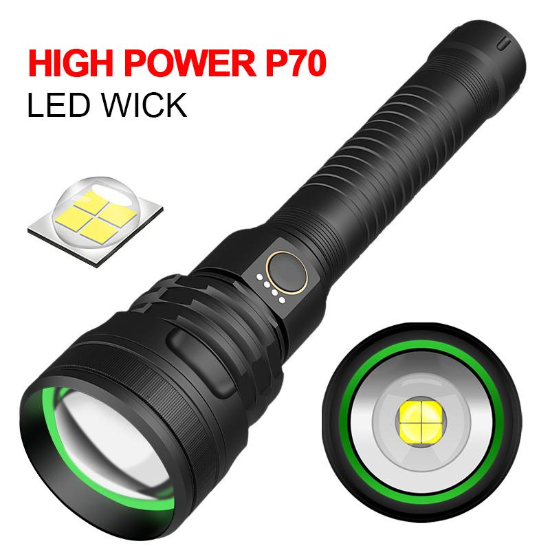 

Lumens XHP70 Most Powerful Led Usb Zoom Tactical Torch Xhp50 26650 Rechargeable Battery Hand Light Flashlights Torches