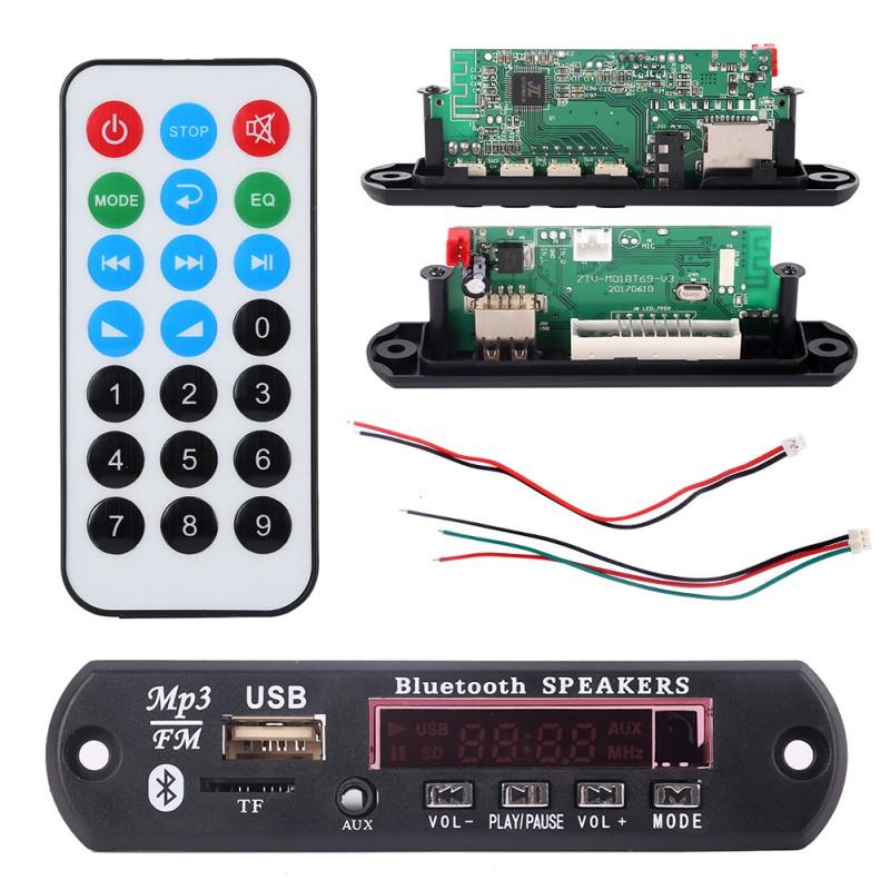 

& MP4 Players 7-12V Car Bluetooth MP3 Decoder Board Decoding Player Module Support FM Radio USB/TF LCD Screen Remote Controller