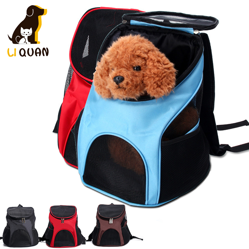 

Breathabe Pet Carrier Backpack Dog Cat Outdoor Trave Carrier Packbag Portabe Zipper Mesh Pet Rucksack Pet Knapsack Out Bag