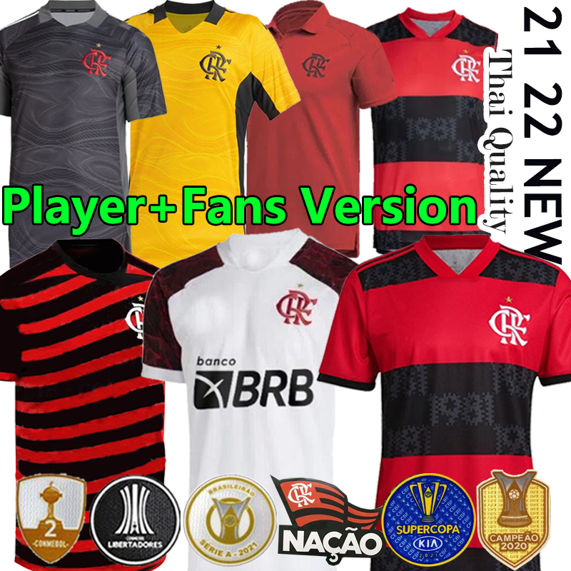 

21/22 flamengo soccer jerseys DIEGO E.RIBEIRO GABRIEL B. GABI football jersey 2021 2022 brazils supercopa final PEDRO DE ARRASCAETA B.HENRIQUE polo men women kids kit, 21/22 away kids