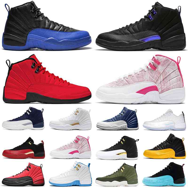 

Cheaper 12 12s basketball shoes women men dark concord reverse flu game taxi twist ovo indigo the master mens trainers sports sneakers, 12s dark concord