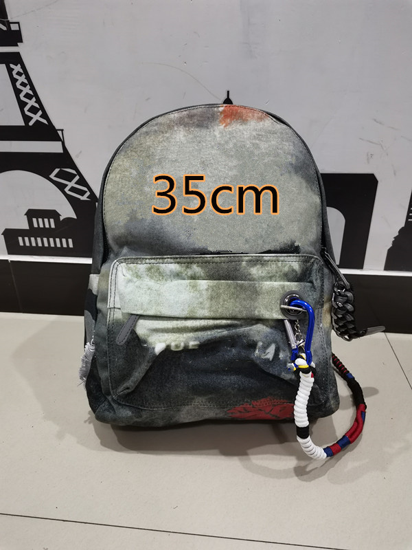 

designer backpackS Classic graffiti sports leisure backpack mens and womens canvas camouflage splicing handbag large capacity schoolbag 35cm