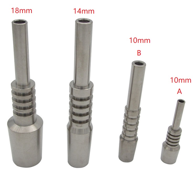 

Titanium Nail Tip Nectar Collector Domeless Smoking Accessories 10mm 14mm 18mm GR2 Inverted Grade 2 Ti Nails for NC Replacement Kit Dab Rigs VS Glass Bongs Water Pipe