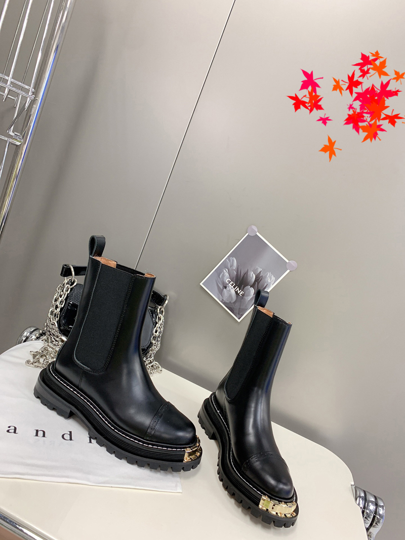 

2022 Top Quality Winter Women Dress Boots High Heels design Leather Boot knitted sock-like flats biker luxury designer shoes Tall Ankle Booties with logo and box -G038, Picture color