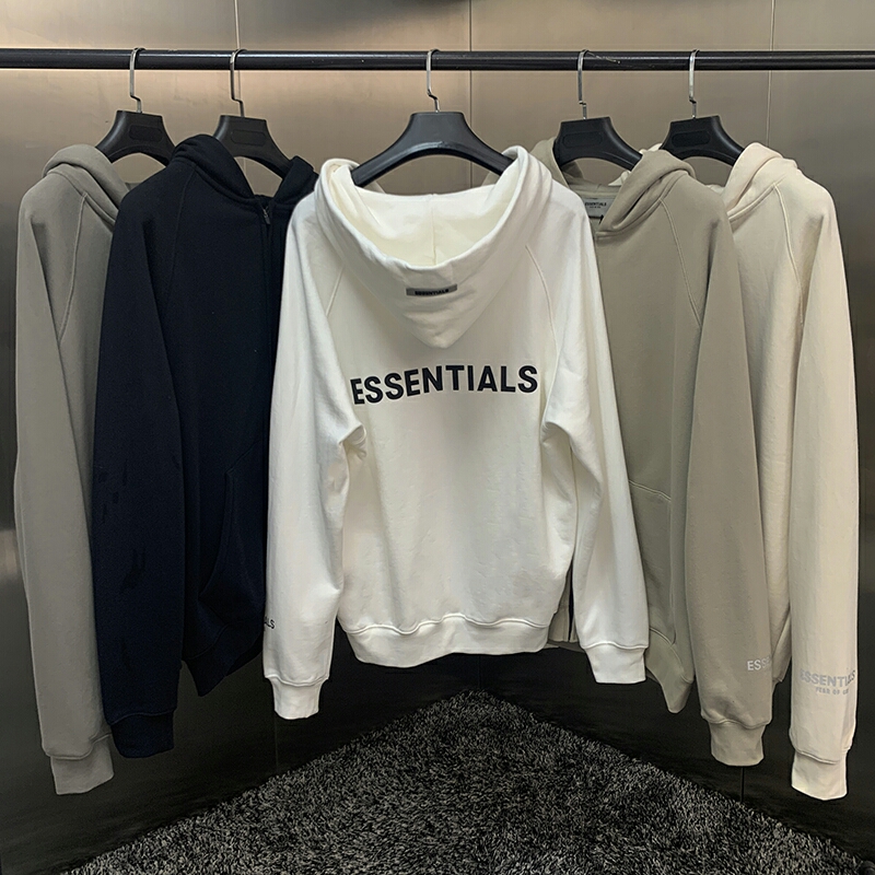 

Fear of god fog essentials Zipper hoodies womens mens cardigan pocket sweater Leisure men women designer tracksuit essential reflective sleeve letter hoodie hoody, I need other products picture