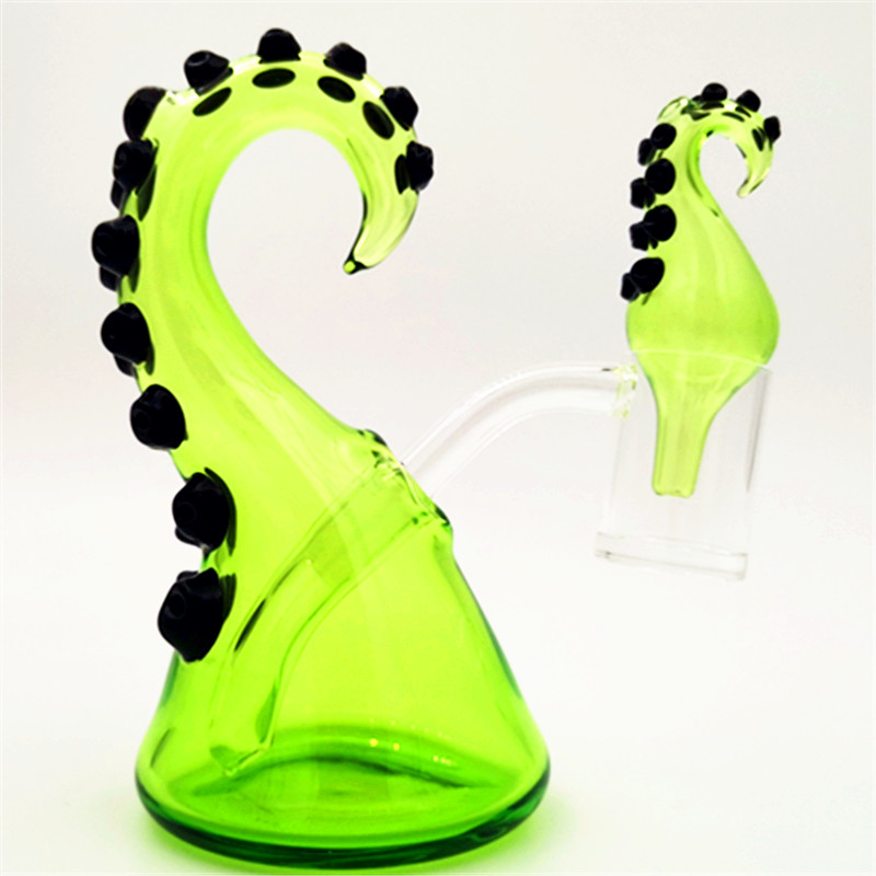 

Glass Water Bong With 10MM Female Joint Hookahs Octopus Oil Rig Pipe Dab
