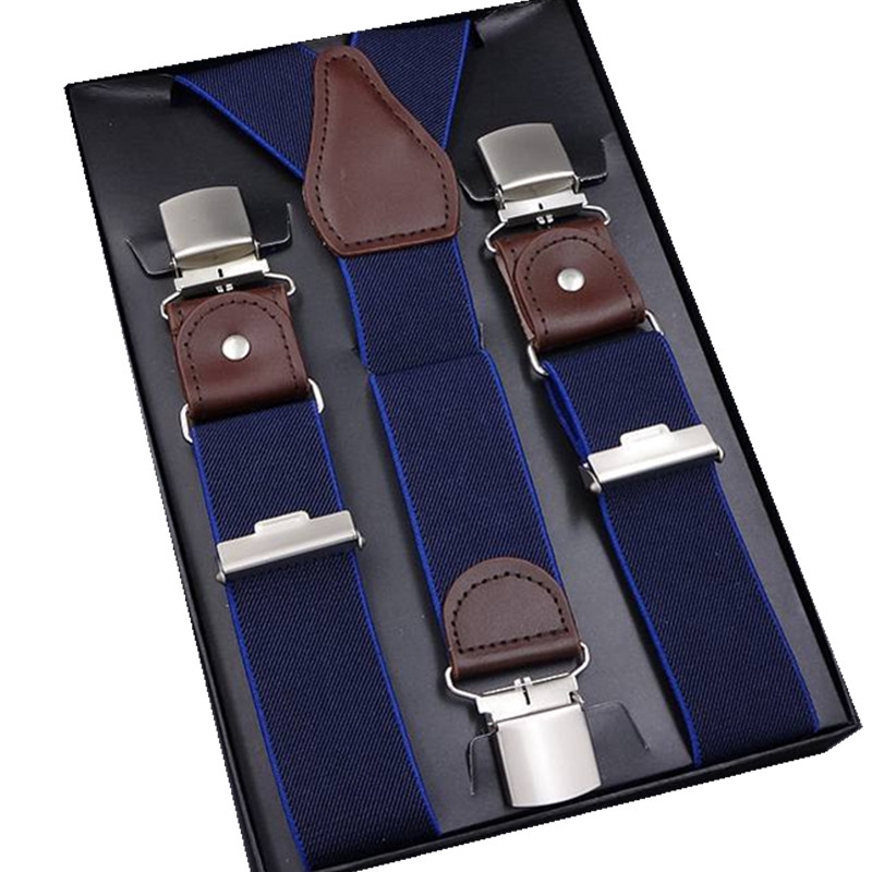 

Mens Suspenders 3/6 Clips Braces Leather Suspensor Adjustable Belt Strap Bretelles Vintage Mens Suspender For Skirt