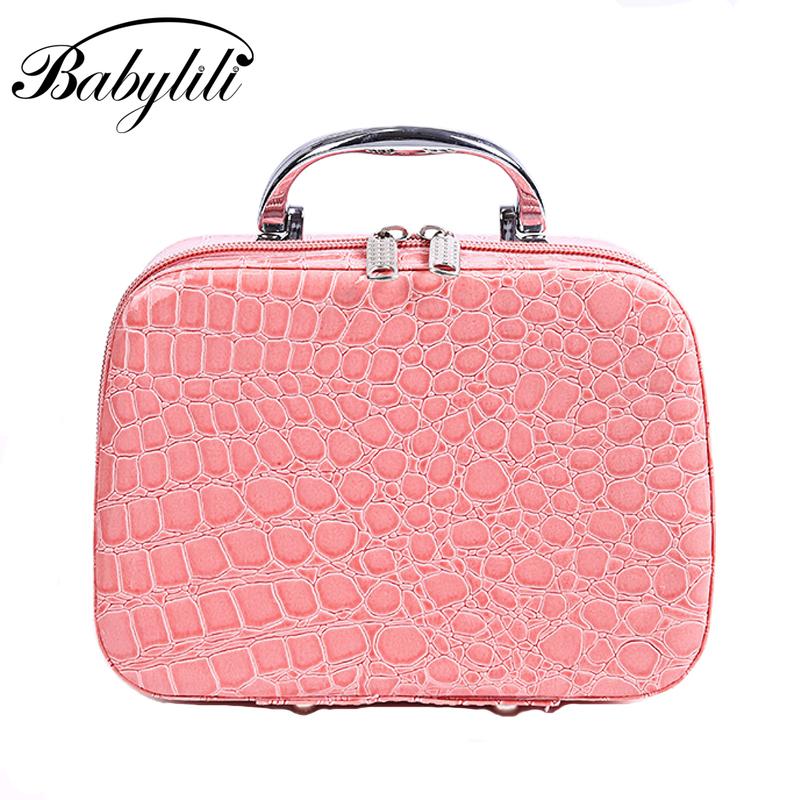 

Fashion Cosmetic Bags Women Small Makeup Case Lady Storage Box Female Travel Suitcase Large Capacity Organizer Wash & Cases