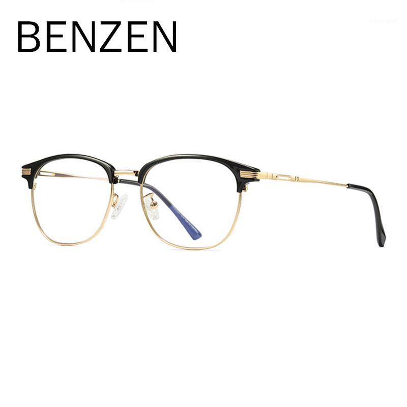 

Sunglasses BENZEN Computer Glasses Women Men Vintage Frame Anti Blue Rays For TV Gaming Goggles Black With Case 5106