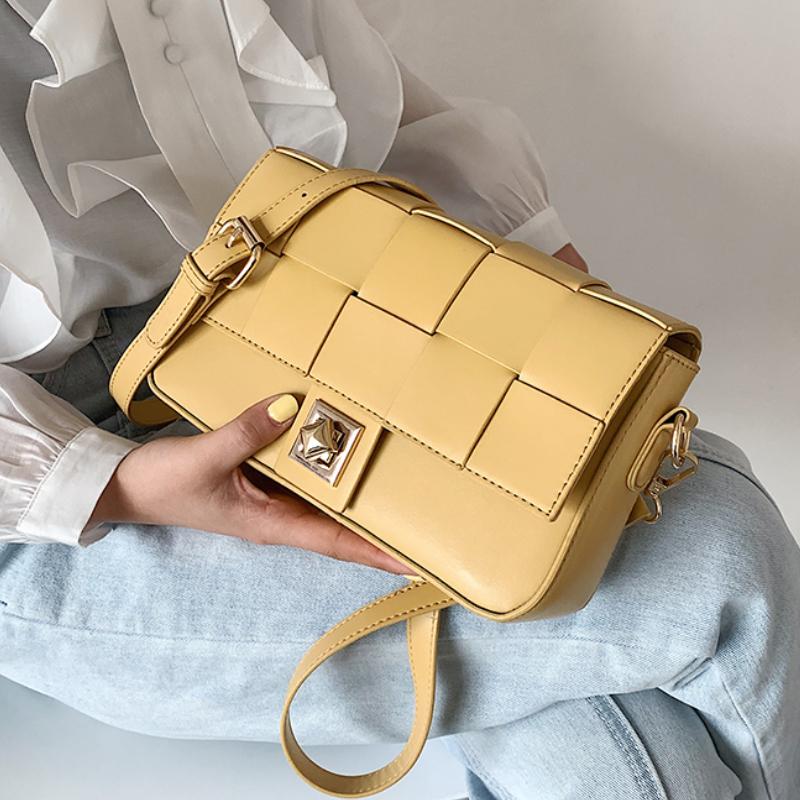 

Evening Bags Vintage Square Armpit Bag 2021 Fashion High Quality PU Leather Women's Designer Handbag Travel Chain Shoulder Messenger, Green