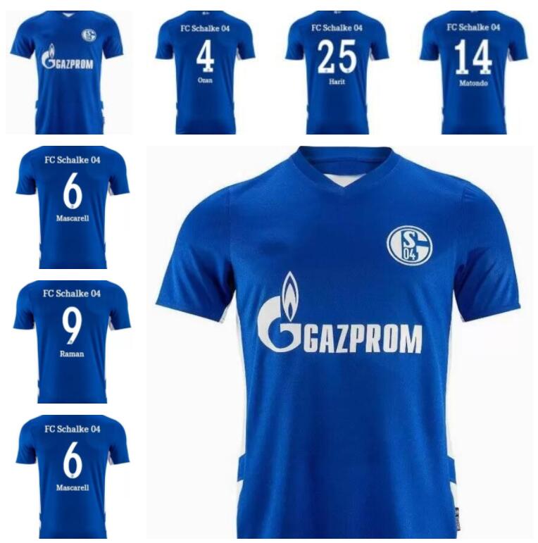 

21 22 FC Schalke 04 Soccer Jerseys Serdar 2021 2022 Raman Football Shirt Harit de foot, Black;yellow