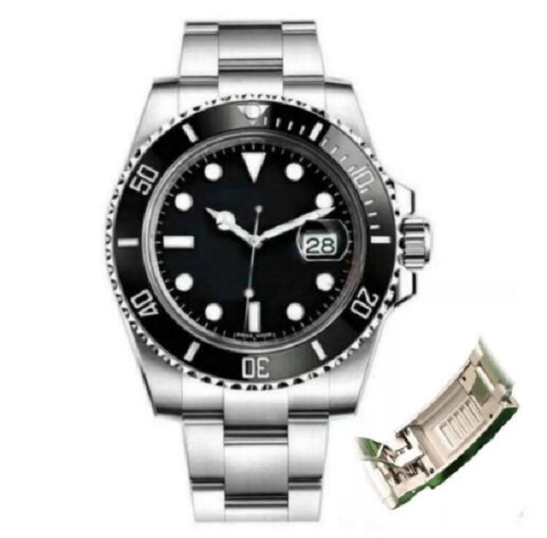 

Glide Lock watches Luxury Ceramic Bezel Sapphire Mens 2813 Mechanical Automatic Movement SS Fashion Watch men's designer Watchess Wrist, Slivery;brown