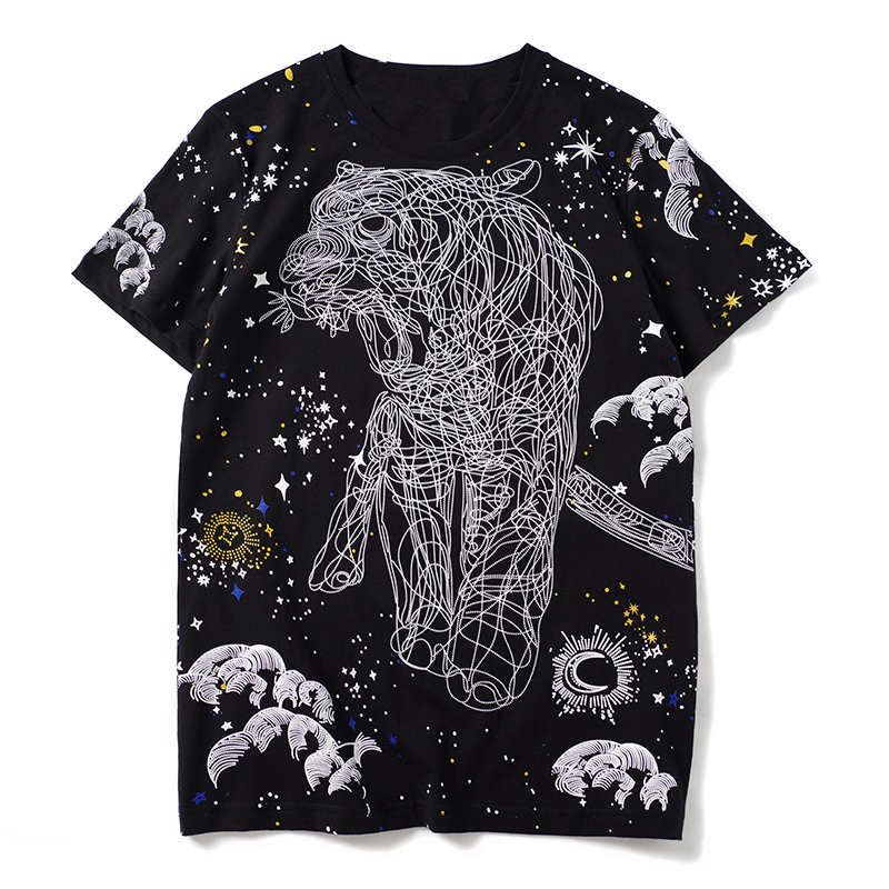 

21ss wholesale Brand designer gvchy tiger print men tshirt Summer Male Short Sleeve O-neck T-shirt Hip Hop Tees Tops Streetwear Homme Unisex Collocation Jewelry 09, Anti-moisture agent;no good